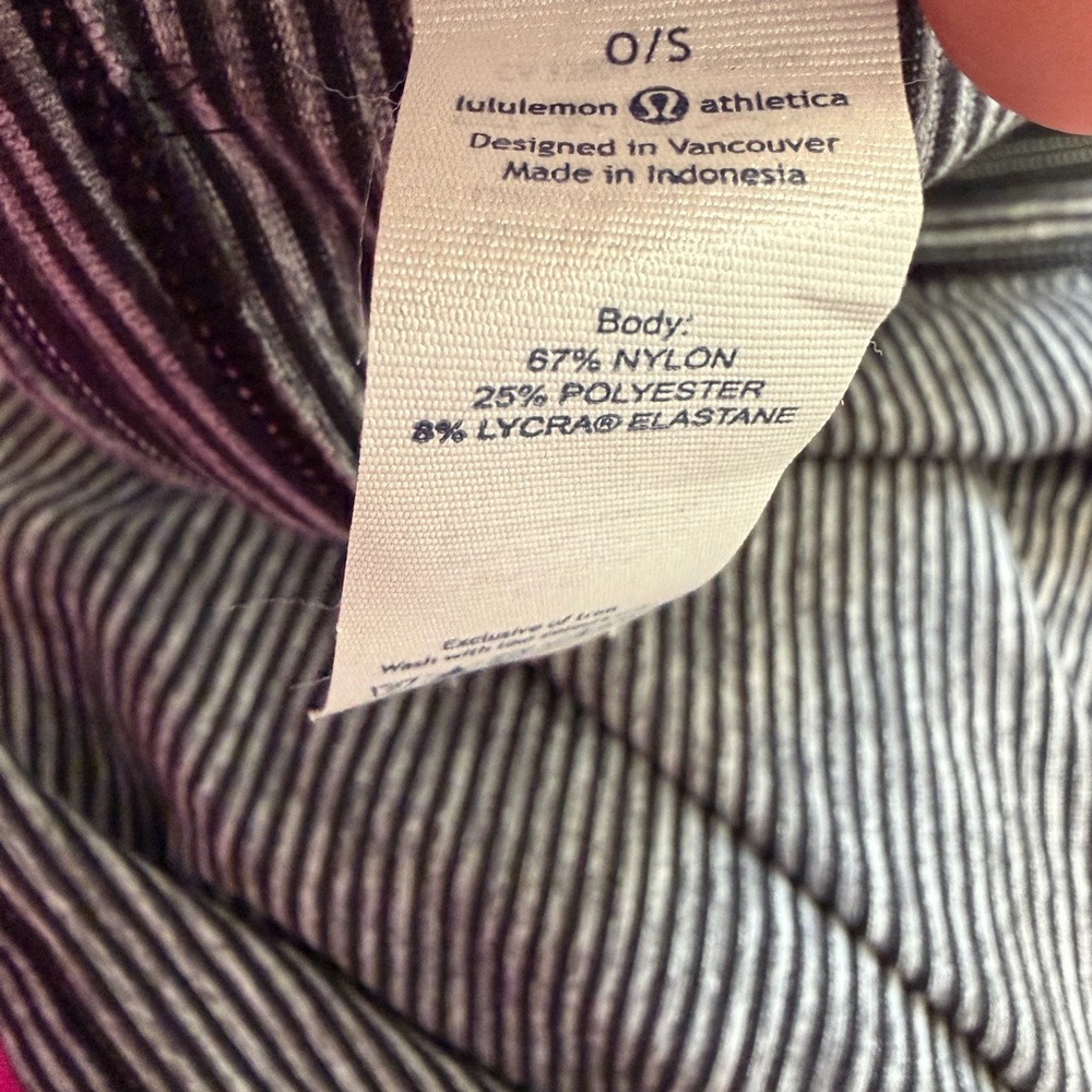lululemon athletica Black and Gold Striped Scarf - Picture 10 of 10